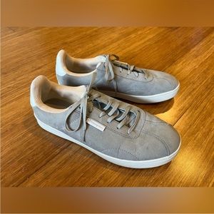 Champion Gray and White Suede Sneakers